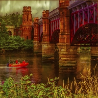 Buy canvas prints of  City Union Railway Bridge in Glasgow (2) by Tylie Duff Photo Art
