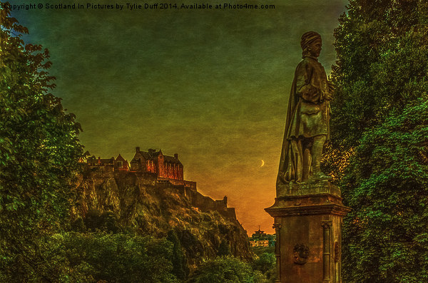 Edinburgh Castle from Princess Street Picture Board by Tylie Duff Photo Art