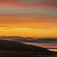 Buy canvas prints of Scottish Winter Sunset by Tylie Duff Photo Art