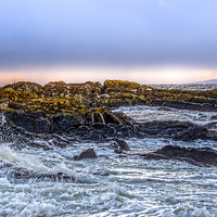 Buy canvas prints of Stormy Day at Portencross Ayrshire by Tylie Duff Photo Art
