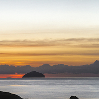 Buy canvas prints of  Ailsa Craig at Sunset by Tylie Duff Photo Art