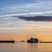 Buy canvas prints of  Last Ferry to Arran by Tylie Duff Photo Art