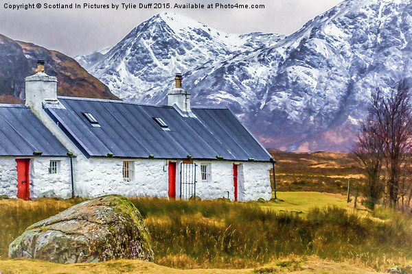  Black Rock Cottage by Buchaille Etive Mor Picture Board by Tylie Duff Photo Art