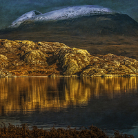 Buy canvas prints of  Moonlight on Loch Shieldaig by Tylie Duff Photo Art