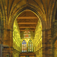 Buy canvas prints of  Inside Paisley Abbey by Tylie Duff Photo Art