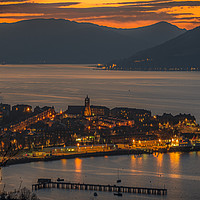 Buy canvas prints of Gourock By Moonlight by Tylie Duff Photo Art