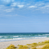 Buy canvas prints of Findhorn Beach by Tylie Duff Photo Art