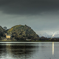 Buy canvas prints of Dumbarton Rock At Dusk by Tylie Duff Photo Art