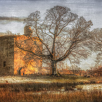Buy canvas prints of Barr's Castle Lochwinnoch by Tylie Duff Photo Art
