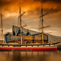 Buy canvas prints of The Glenlee At Sunset by Tylie Duff Photo Art