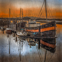 Buy canvas prints of Irvine Harbour Sunset by Tylie Duff Photo Art