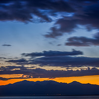 Buy canvas prints of Arran At Sunset by Tylie Duff Photo Art