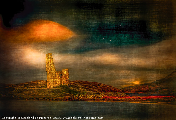 Ardvreck Castle on Loch Assynt Picture Board by Tylie Duff Photo Art