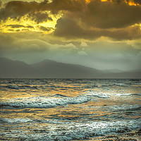 Buy canvas prints of Arran Sunset From Seamill Beach by Tylie Duff Photo Art