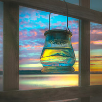 Buy canvas prints of Sunset In a Jar by Tylie Duff Photo Art