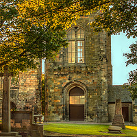 Buy canvas prints of Evening Light At Kilwinning Abbey Scotland by Tylie Duff Photo Art
