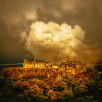 Buy canvas prints of Dusk At Stirling Castle by Tylie Duff Photo Art