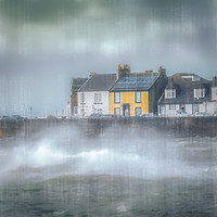 Buy canvas prints of Storm Dennis At Ardrossan on Ayrshire Coast by Tylie Duff Photo Art