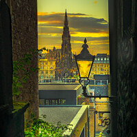 Buy canvas prints of Edinburgh Print - View From The Royal Mile by Tylie Duff Photo Art