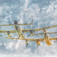 Buy canvas prints of Lancaster Fly Past by Tylie Duff Photo Art