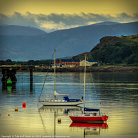 Buy canvas prints of Moonlight On The Clyde At Fairlie by Tylie Duff Photo Art