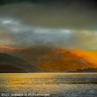 Buy canvas prints of Sunset On Loch Broom In The Scottish Highlands by Tylie Duff Photo Art