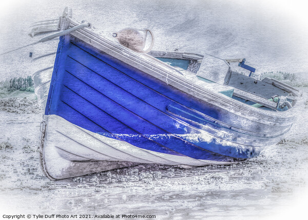 Dinghy On Fairlie Beach Picture Board by Tylie Duff Photo Art