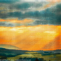 Buy canvas prints of Sunset over Cumbrae From Largs by Tylie Duff Photo Art