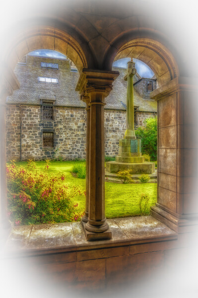 View From Cloisters At Paisley Abbey Picture Board by Tylie Duff Photo Art