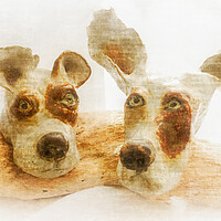 Buy canvas prints of The Twa Dugs by Tylie Duff Photo Art