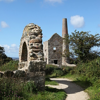 Buy canvas prints of  Wheal Peevor Engine House, Redruth Cornwall by Brian Pierce