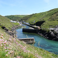 Buy canvas prints of  Boscastle Harbour, North Cornwall by Brian Pierce