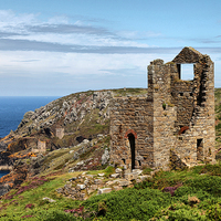 Buy canvas prints of  Wheal Edward and Botallack by Brian Pierce
