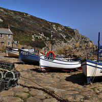 Buy canvas prints of  Penberth Cove, West Cornwall  by Brian Pierce