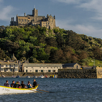 Buy canvas prints of  The Gig St Aubyn at St Michael's Mount by Brian Pierce