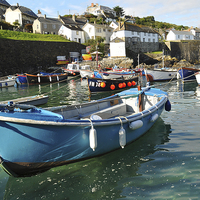 Buy canvas prints of  Coverack Harbour, Cornwall by Brian Pierce