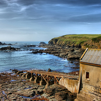 Buy canvas prints of  The Old Lifeboat House, Lizard Point, Cornwall by Brian Pierce