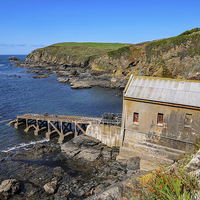 Buy canvas prints of  The Old Lifeboat House, Lizard Point, Cornwall by Brian Pierce