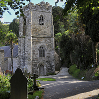 Buy canvas prints of  St Just in Roseland Church, Cornwall by Brian Pierce