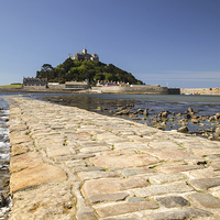 Buy canvas prints of  The Causeway and St Michael's Mount, Cornwall by Brian Pierce