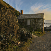 Buy canvas prints of Fisherman's Hut, Mullion Cove, Cornwall by Brian Pierce
