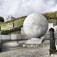 Buy canvas prints of  The Durlston Globe, Swanage, Dorset. by Brian Pierce