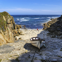 Buy canvas prints of Porthgwarra Cove, Cornwall by Brian Pierce