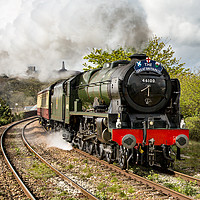 Buy canvas prints of 46100 Royal Scot passing Redruth by Brian Pierce