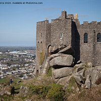 Buy canvas prints of Carn Brea Castle by Brian Pierce