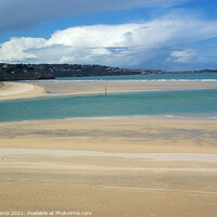 Buy canvas prints of Hayle Beach and St Ives Bay by Brian Pierce