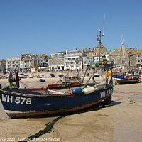 Buy canvas prints of WH578 at St Ives Harbour, Cornwall by Brian Pierce