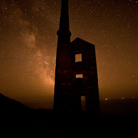 Buy canvas prints of Wheal Prosper, Rinsey Head at night by Brian Pierce