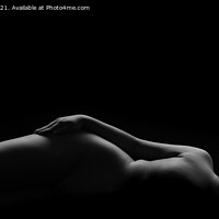 Buy canvas prints of Reclining nude by Brian Pierce