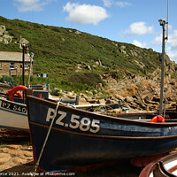 Buy canvas prints of Boats at Penberth Cove by Brian Pierce